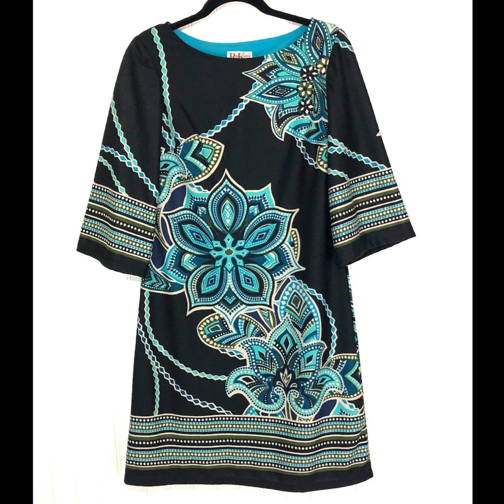 R&K Floral sheath dress M 10